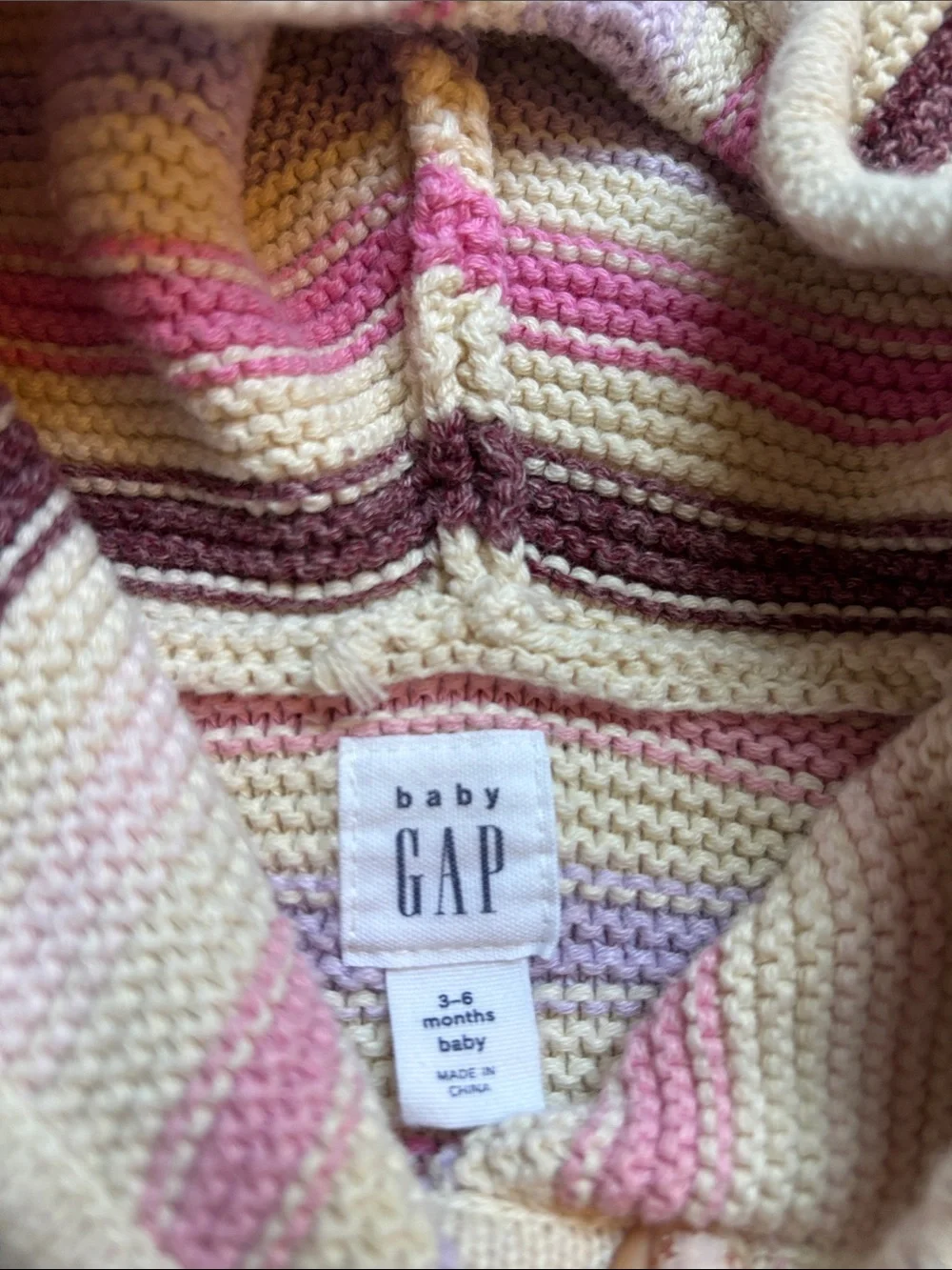 GAP Striped Hooded sweater